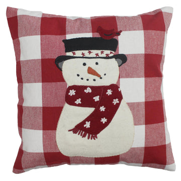 C Snow Friends Cardinal Pillow 14 In - Home Collections by Raghu