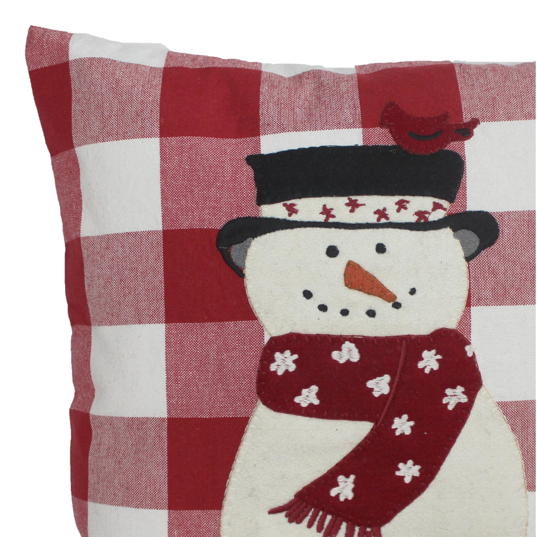 C Snow Friends Cardinal Pillow 14 In - Home Collections by Raghu