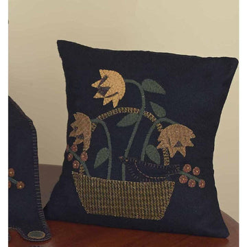 Crow In A Basket Pillow - Home Collections by Raghu