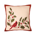Cardinal Holly Pillow -  Home Collections by Raghu