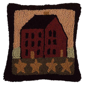 Nutmeg Multi Saltbox House Pillow PLWT0007