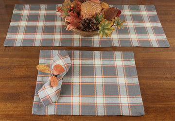 Fall Sky Gray Placemat  - Home Collections by Raghu