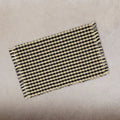 Black-Nutmeg Heritage House Check Black Placemat - Set of Six - Home Collections by Raghu