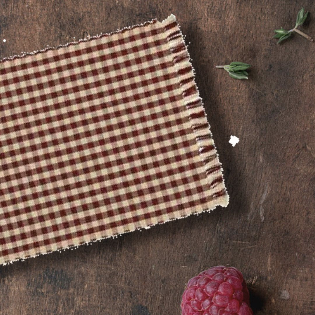 Barn Red Nutmeg Heritage House Check Barn Red Placemat Set Of Six - Home Collections by Raghu