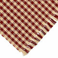 Barn Red Nutmeg Heritage House Check Barn Red Placemat Set Of Six - Home Collections by Raghu