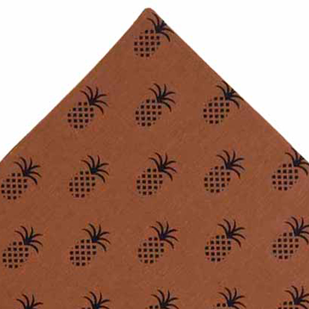 Mocha - Black Pineapple Town Placemat - Set of Six - Home Collections by Raghu