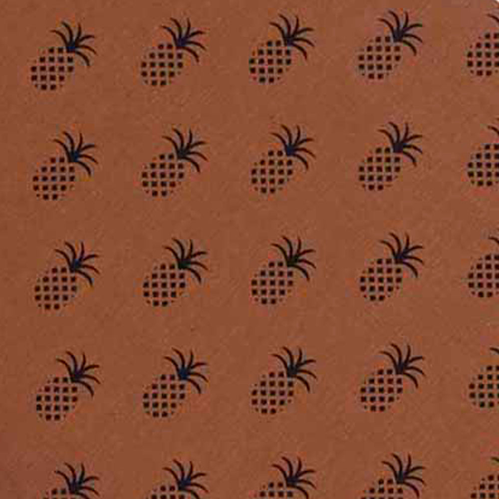 Mocha Black Pineapple Town Placemat Set Of Six - Home Collections by Raghu