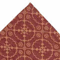 Barn Red Tan Marshfield Jacquard Placemat Set Of Six - Home Collections by Raghu