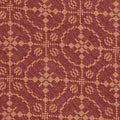 Barn Red Tan Marshfield Jacquard Placemat Set Of Six - Home Collections by Raghu