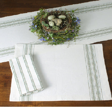 Grain Sack Sage Sage Placemat  - Home Collections by Raghu