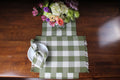 Buffalo Check Sage Sage Table Runner   - Home Collections by Raghu