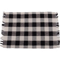 Black-Buttermilk Buffalo Check Placemat - Set of Six - Home Collections by Raghu