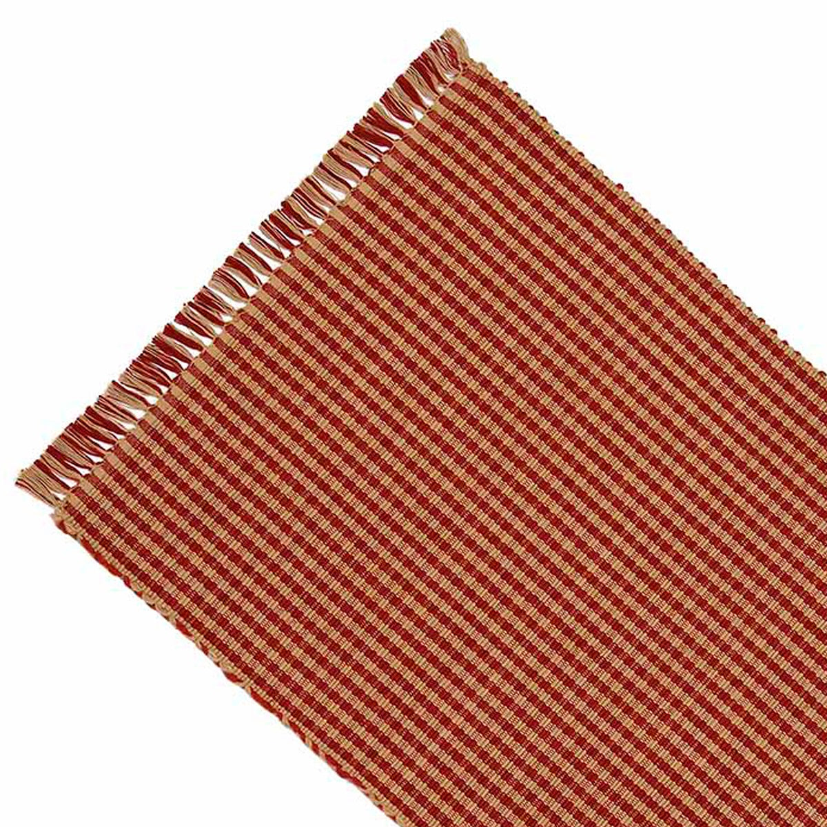 Barn Red Oat Newbury Gingham Placemat Set Of Six - Home Collections by Raghu