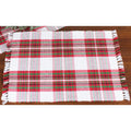 C Christmas Tartan Plaid Placemat - Home Collections by Raghu