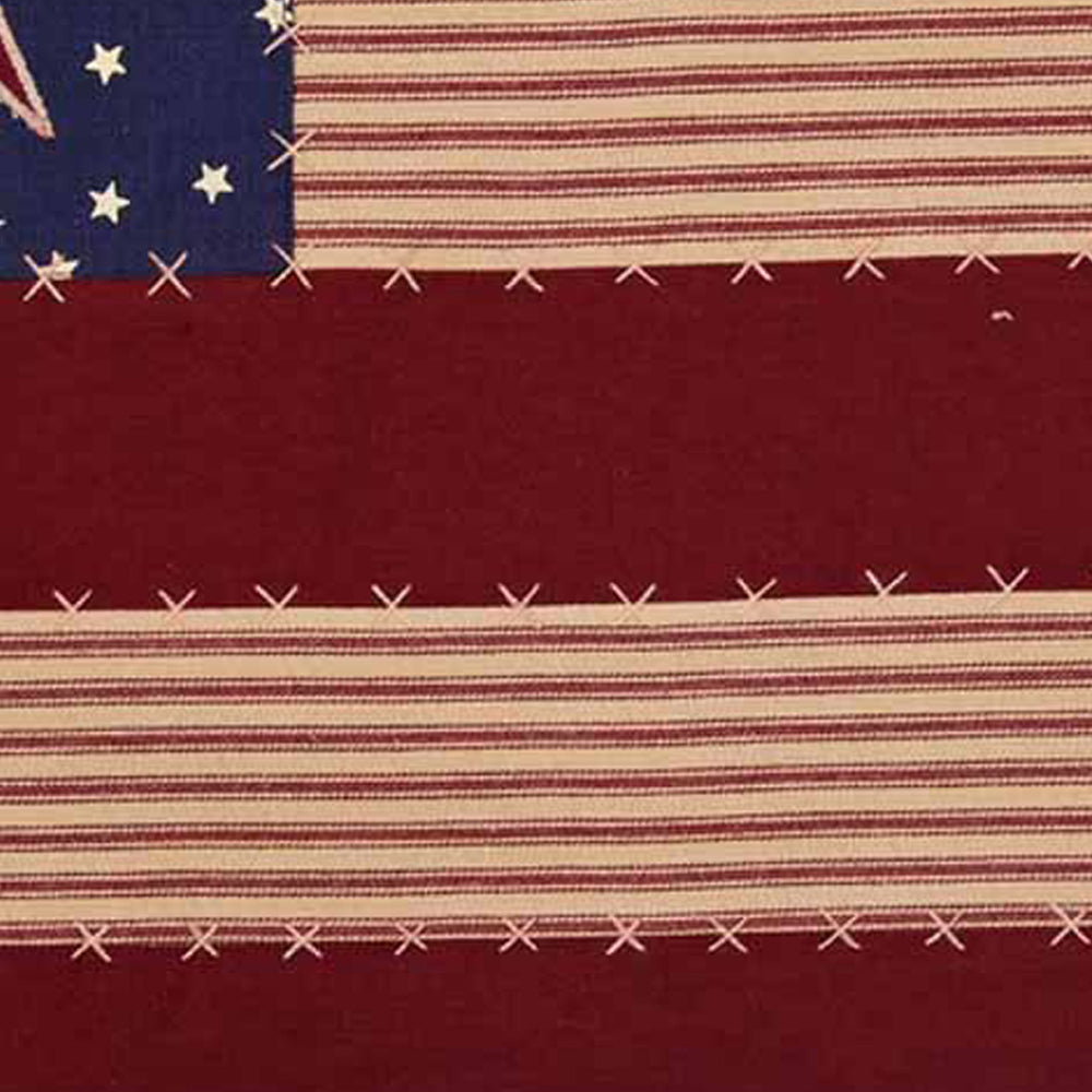 Nutmeg Indigo Barn Red Stars And Stripes Placemat Set Of Six - Home Collections by Raghu