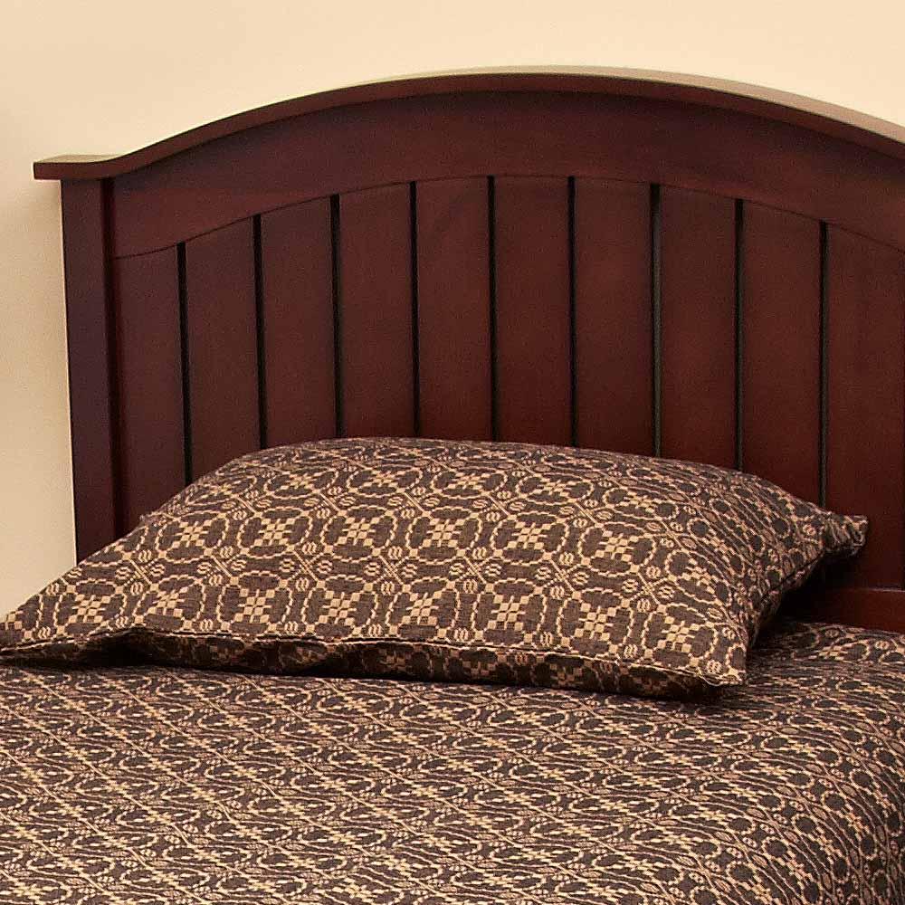 Black-Tan Marshfield Jacquard Pillow Sham - Home Collections by Raghu