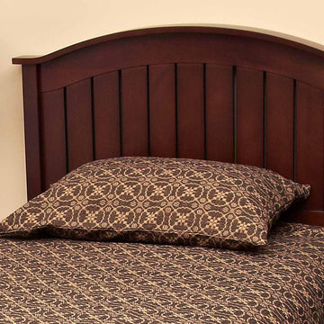 Black-Tan Marshfield Jacquard Pillow Sham - Home Collections by Raghu