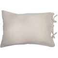 Cream Grain Sack Solid Pillow Sham - Home Collections by Raghu
