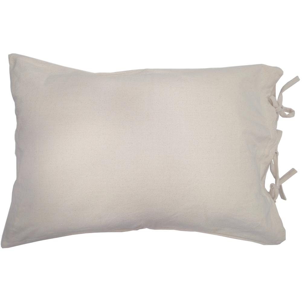 Cream Grain Sack Solid Pillow Sham - Home Collections by Raghu