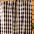 Black Nutmeg Heritage House Check Black Shower Curtain - Home Collections by Raghu