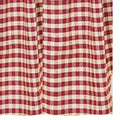 Barn Red Nutmeg Heritage House Check Barn Red Shower Curtain - Home Collections by Raghu