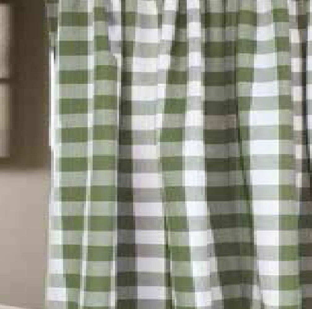 Buffalo Check Sage Sage Shower Curtain  - Home Collections by Raghu