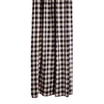 Black Buttermilk Buffalo Check Shower Curtain SC510011