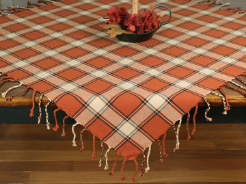 Harvest Moon Orange Table Square  - Home Collections by Raghu