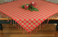 Yuletide Red  Table Square  - Home Collections by Raghu
