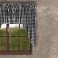 Black-Nutmeg Heritage House Check Black Swag - Lined - Home Collections by Raghu