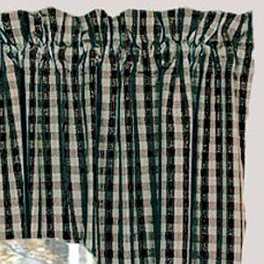 Black Nutmeg Heritage House Check Black Swag Lined - Home Collections by Raghu