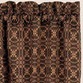 Black Tan Marshfield Jacquard Swag Lined - Home Collections by Raghu