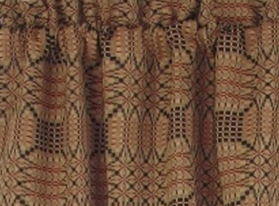 Trenton Jacquard Nutmeg Black Red Swag SW243025