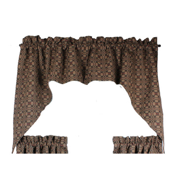 Kendall Jacquard Black Swag - Home Collections by Raghu