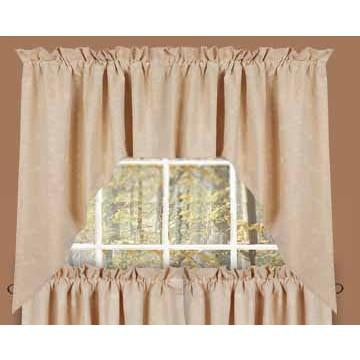 Cream Candlewicking Cream Swag - Lined - Home Collections by Raghu