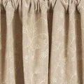 Taupe Candlewicking Taupe Swag Lined - Home Collections by Raghu