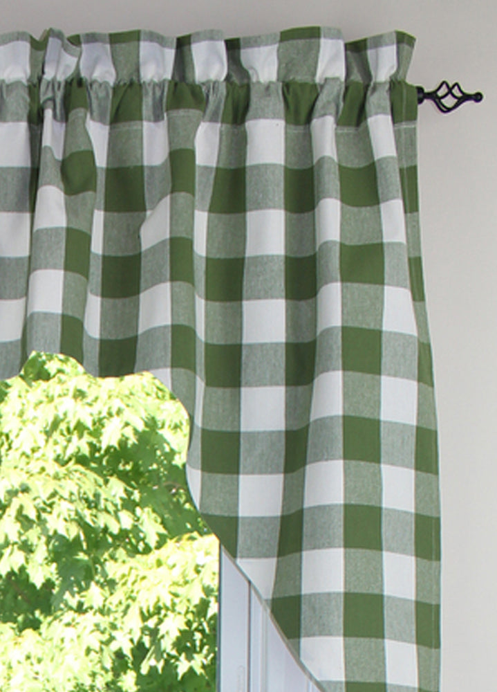 Buffalo Check Sage Sage Swag  - Home Collections by Raghu