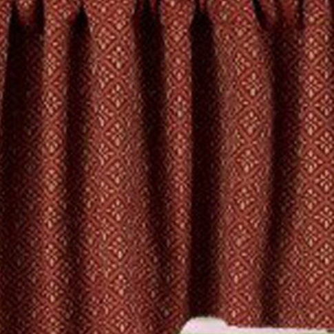 Barn Red Oat Philmont Jacquard Swag Lined - Home Collections by Raghu
