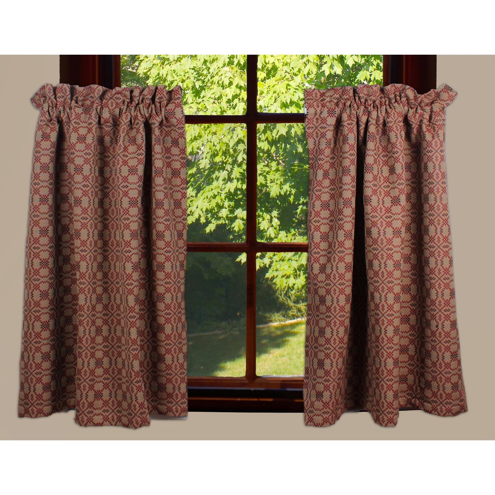 Kendall Jacquard Red Tiers - Home Collections by Raghu