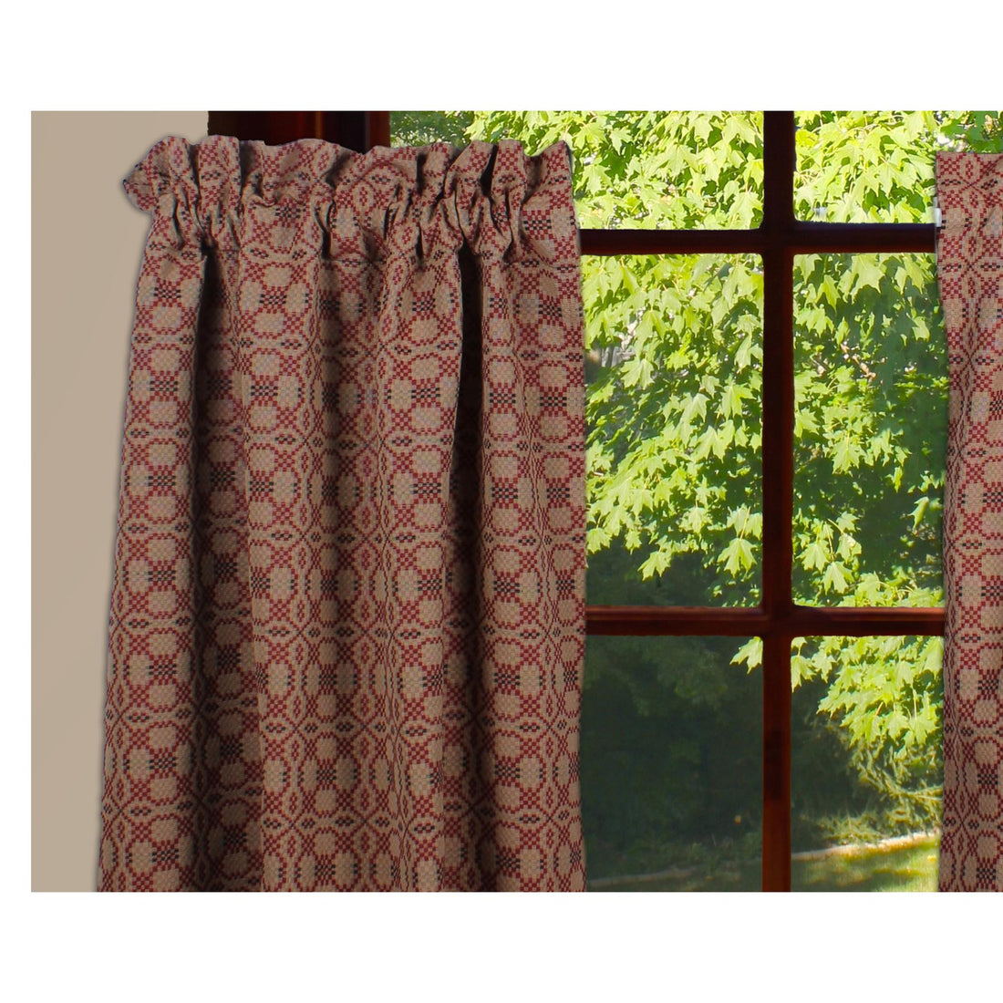 Kendall Jacquard Red Tiers - Home Collections by Raghu