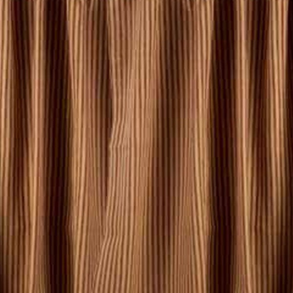 Barn Red Nutmeg York Ticking 36" Tiers Lined - Home Collections by Raghu