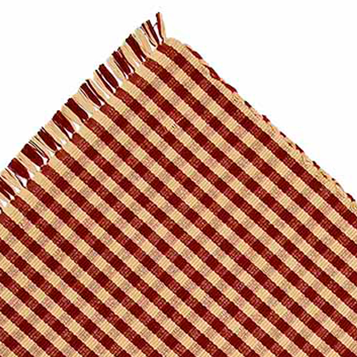 Barn Red Nutmeg Heritage House Check Barn Red Table Runner - Home Collections by Raghu