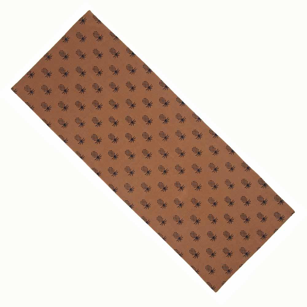 Mocha - Black Pineapple Town Table Runner - Home Collections by Raghu