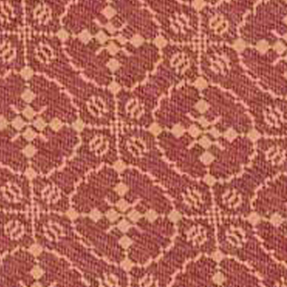 Barn Red-Tan Marshfield Jacquard Table Runner - Home Collections by Raghu