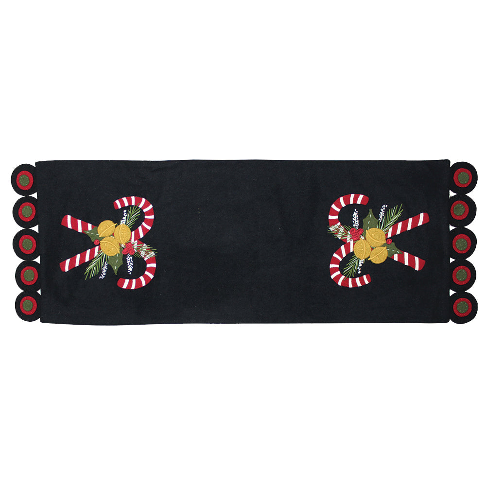 Candy Canes  Table Runner - Home Collections by Raghu