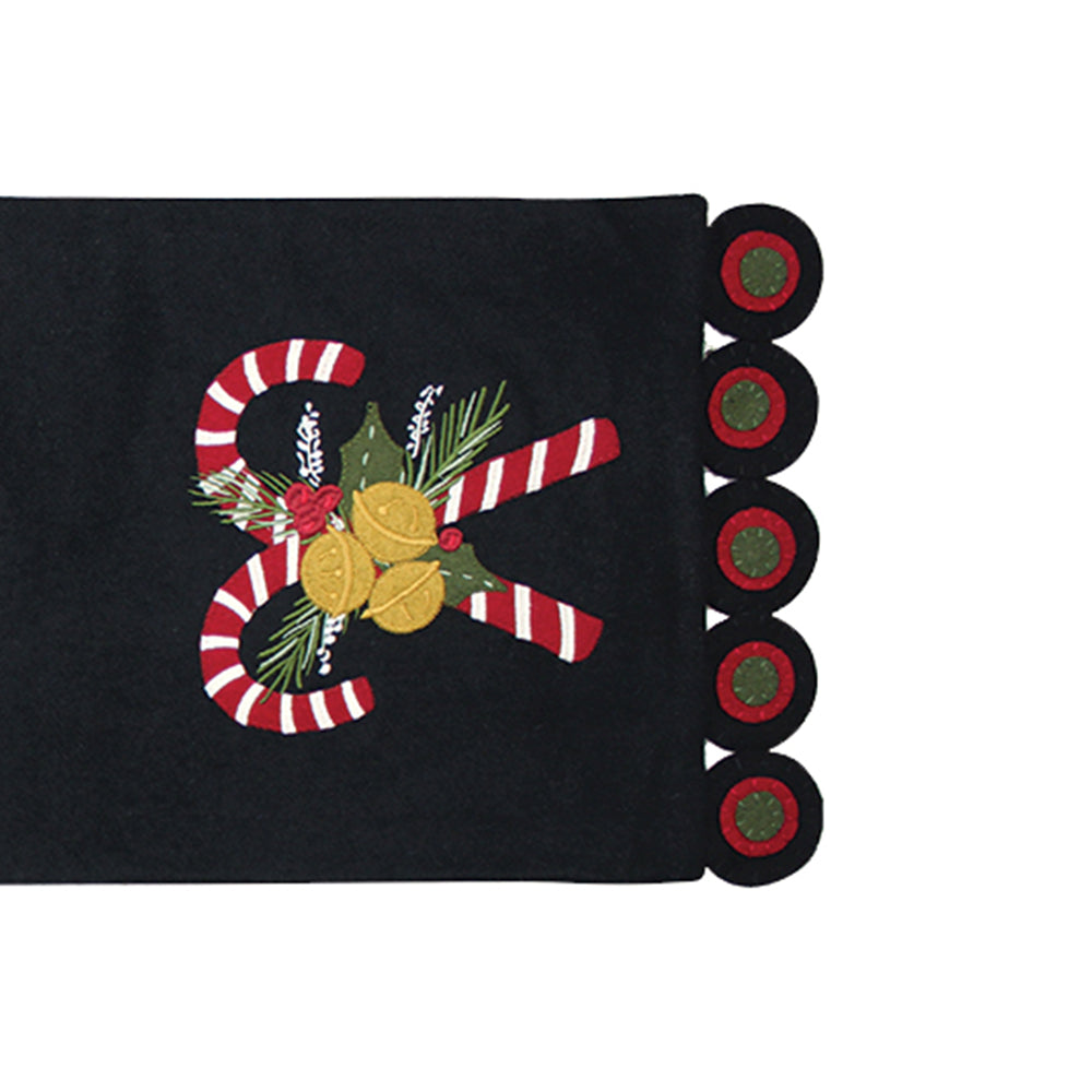 Candy Canes  Table Runner - Home Collections by Raghu