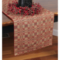 Kendall Jacquard Red Table Runner - Home Collections by Raghu