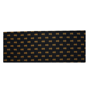 Pineapple Town Black Table Runner - Home Collections by Raghu
