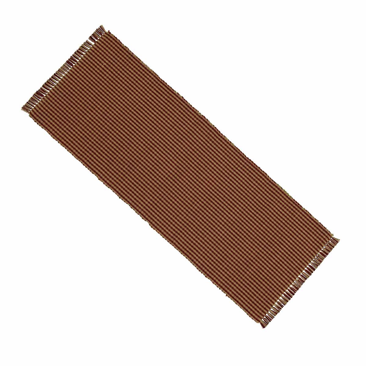 Barn Red-Oat Newbury Gingham Table Runner - Home Collections by Raghu