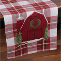 C Tree Farm Barn Table Runner 14 Inx36 In - Home Collections by Raghu